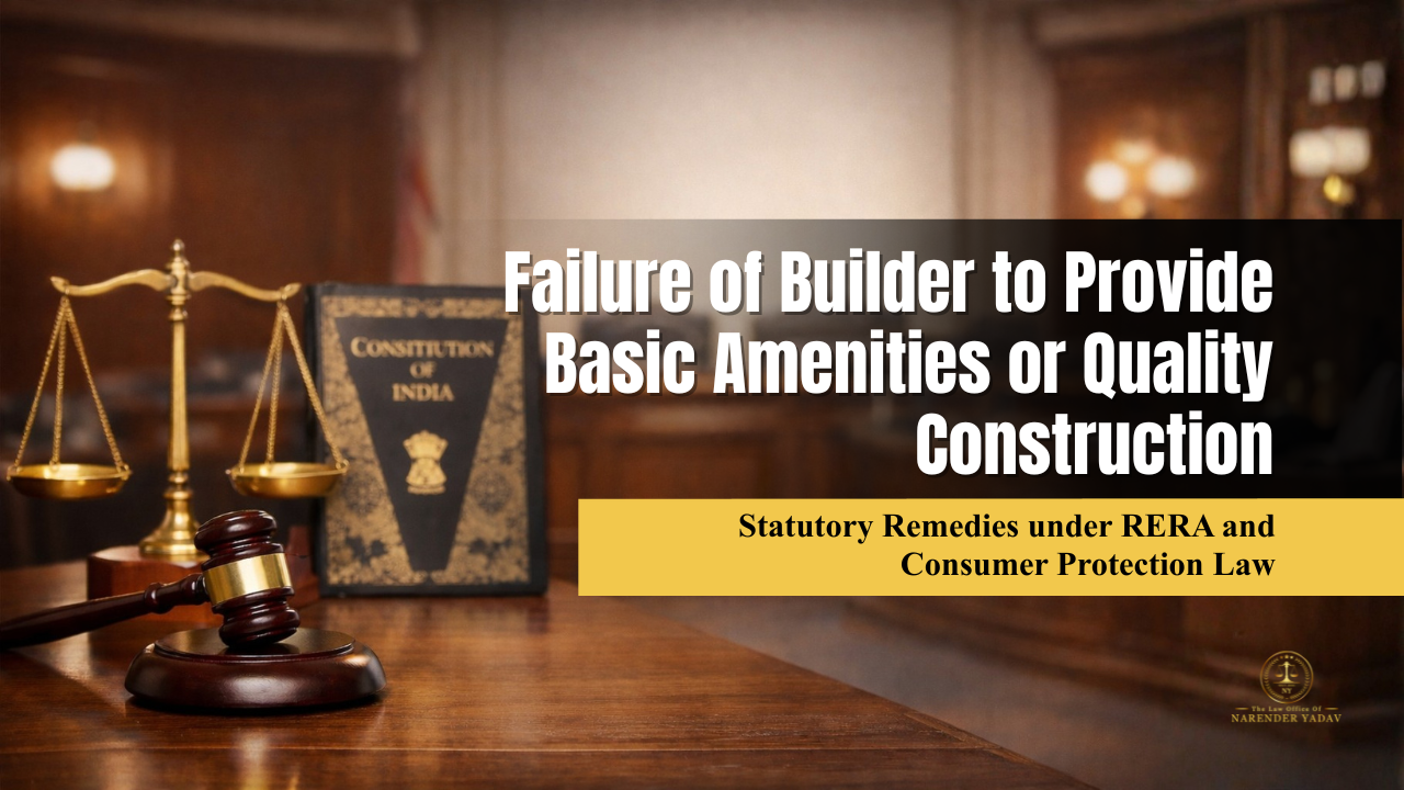 Failure of Builder to Provide Basic Amenities