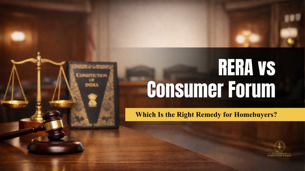 RERA vs Consumer Forum | Which Is the Right Remedy for Homebuyers?